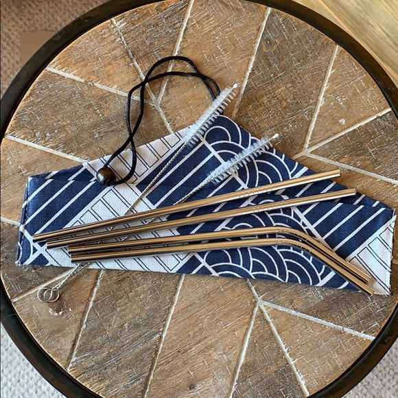 Stainless Steel Straw Set ✌🏼🌊🐢 - Picture 1 of 3